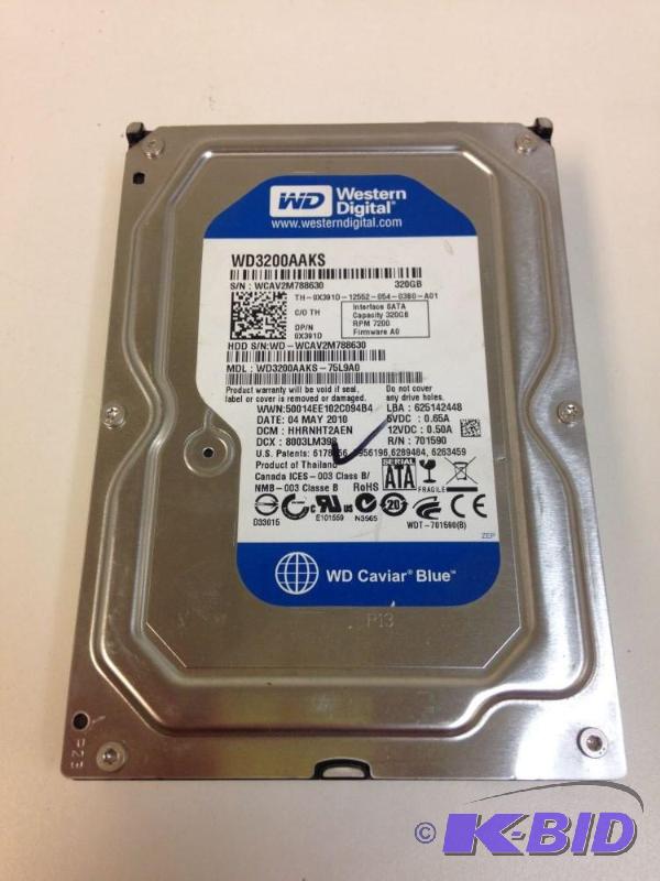 lot 16 image: Western Digital WD3200AAKS 320GB Hard Drive ...