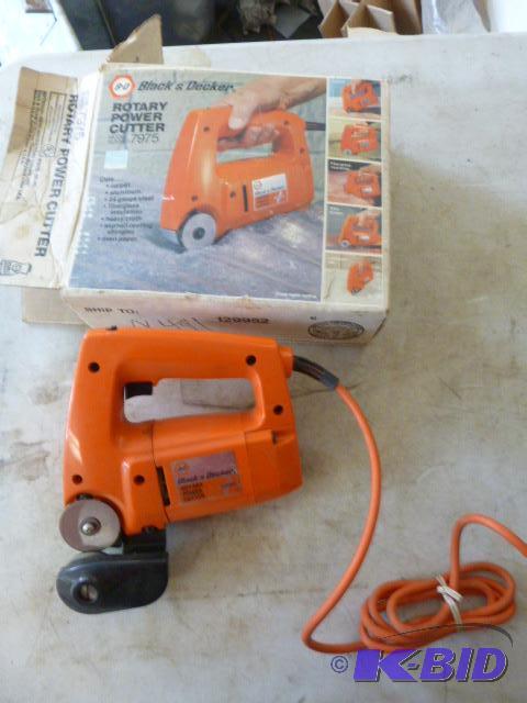 Black Decker Rotary Power Cutter Model Northstar Kimball