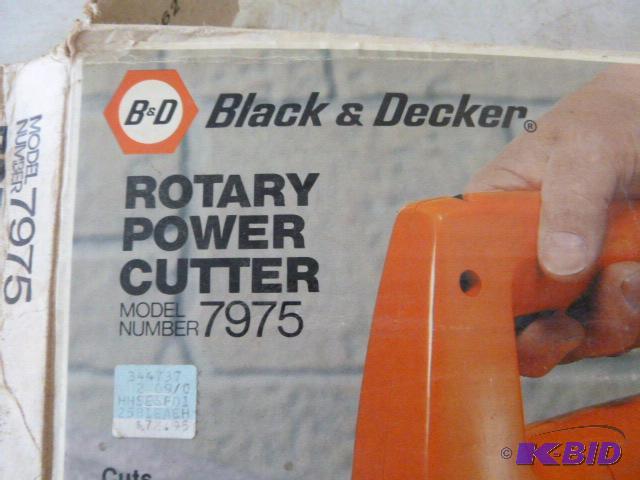 Black Decker Rotary Power Cutter Model Northstar Kimball