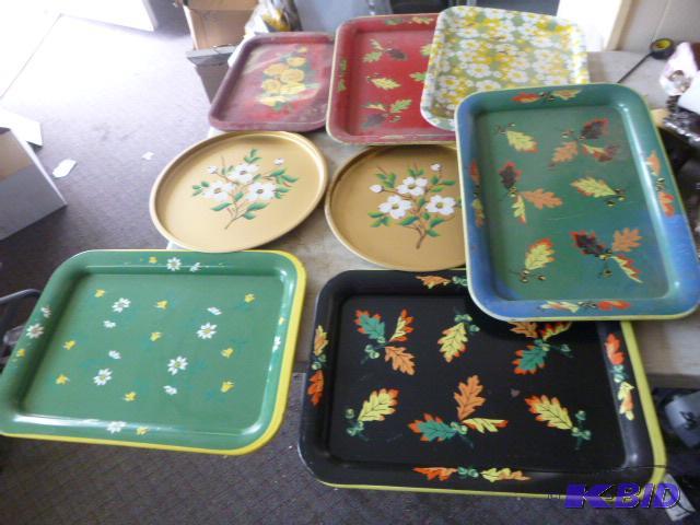 lot 130 image: Miscellaneous Serving Trays...