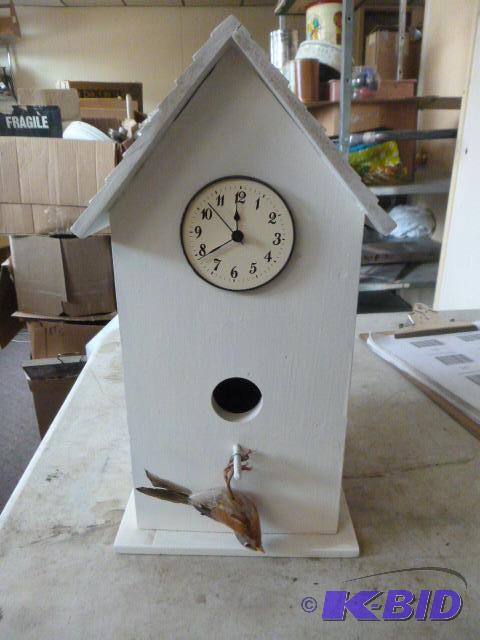 lot 134 image: Bird House Clock...