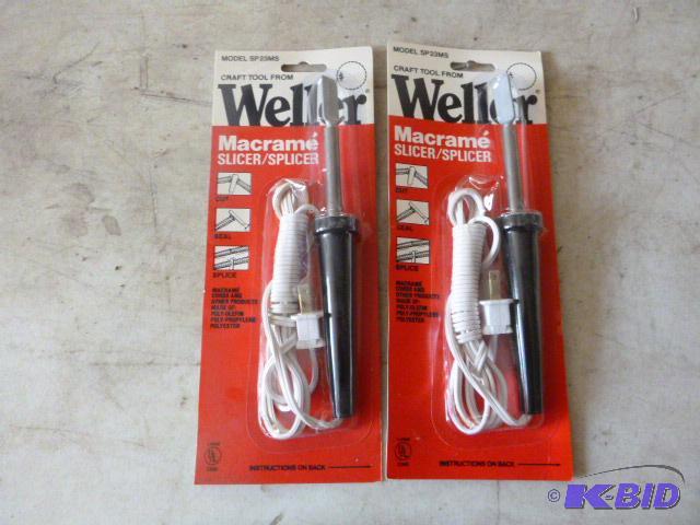 lot 139 image: 2 Weller Macrame SlicerSplicer...
