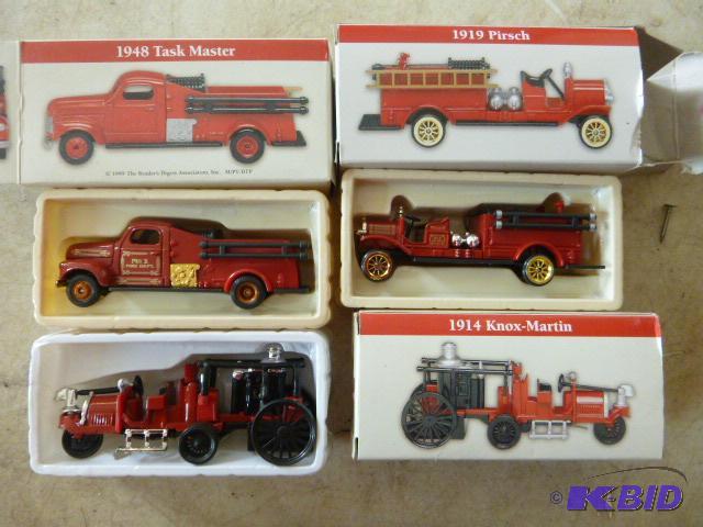 lot 141 image: 3 Toy Fire Trucks 1948 Task Master 1919 Pirsc...