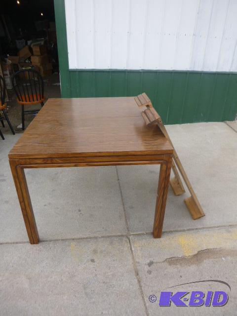 lot 144 image: Dining Table with 2 Leafs 38" X 49"...