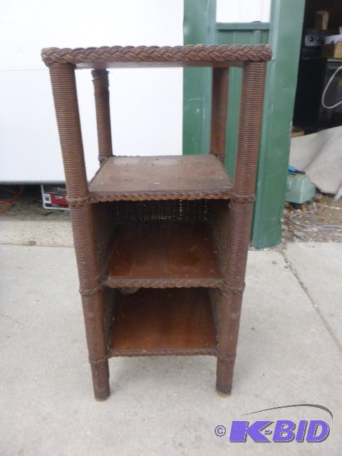 lot 150 image: Wicker Plant Stand 32"...