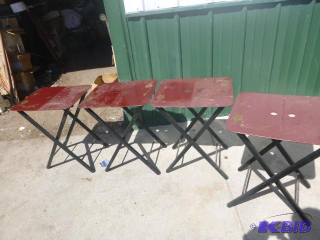 lot 184 image: 4 Folding TV Trays...