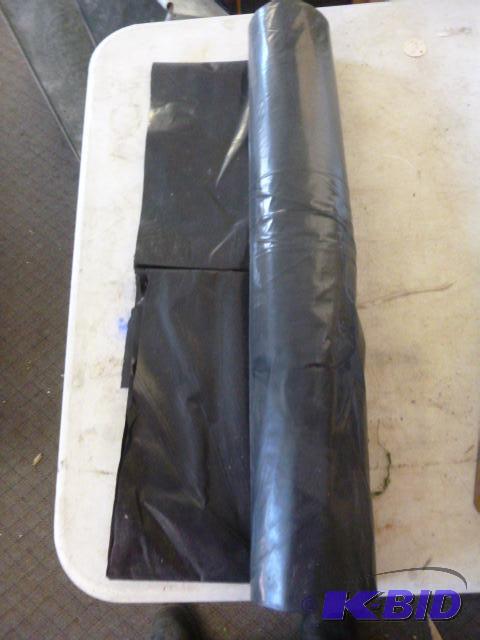 lot 28 image: Partial Roll of Black Poly 8 4" X unkno...
