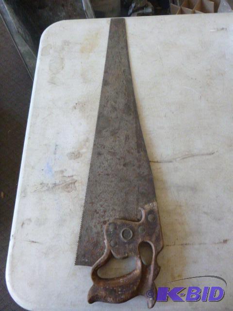 lot 53 image: Vintage Hand Saw Disston & Sons...