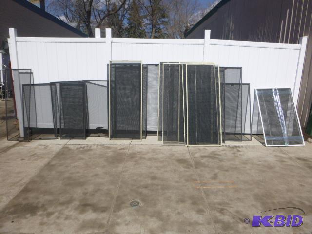 lot 55 image: Miscellaneous Window Screens Various sizes....