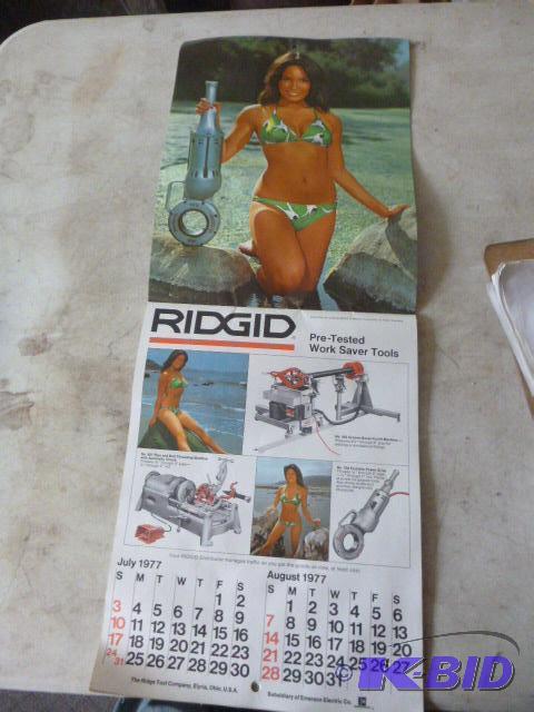 Ridgid 1977-1978 Two Year Calendar... | Northstar Kimball April  Consignments #5 | K-BID
