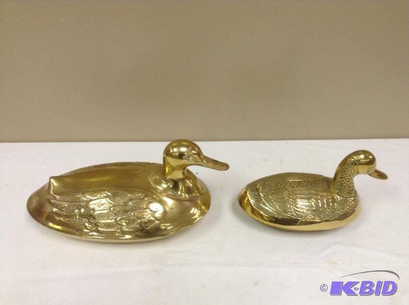 lot 103 image: 2 Covered Duck Dishes