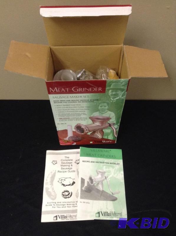 lot 106 image: VillaWare Meat Grinder Sausage Maker Kit