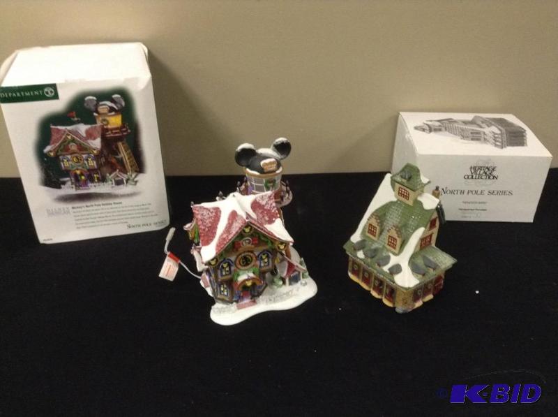 lot 13 image: 2 Dept 56 North Pole Houses