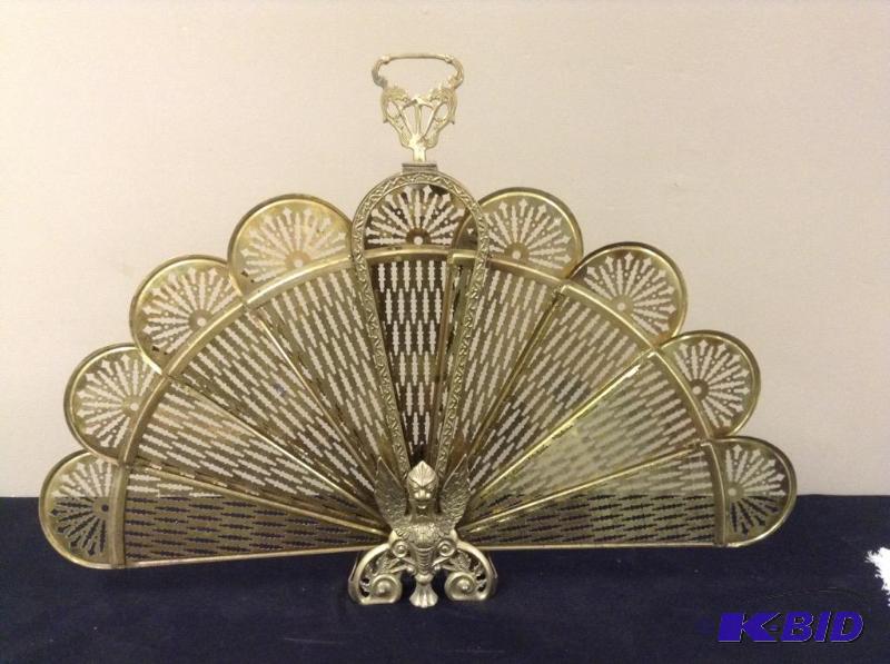 lot 148 image: Beautiful Brass Fan