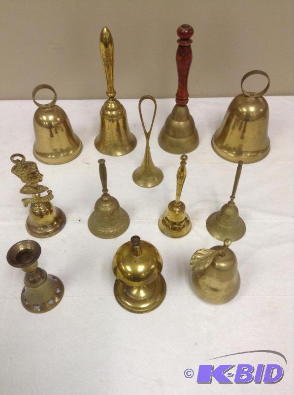 lot 31 image: Assortment of Brass Bells