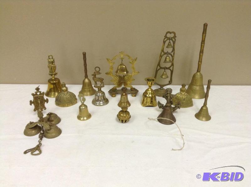 lot 43 image: Brass Collection of Bells