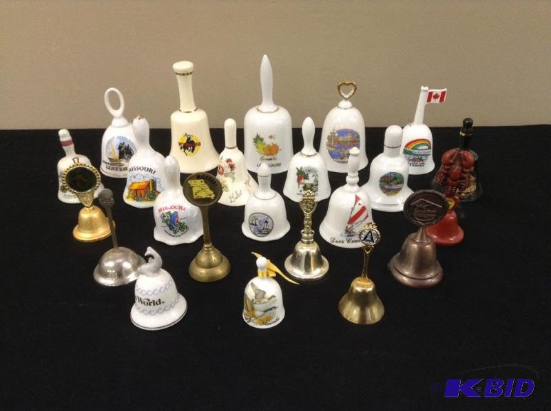 lot 45 image: Collection of Souvenir Bells