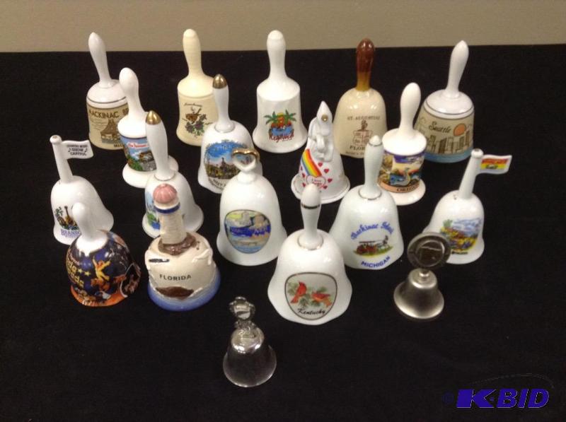 lot 52 image: Collection of Decorative Souvenir Bells
