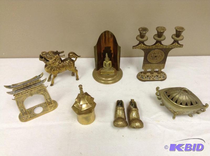 lot 75 image: Asian Themed Decorative Brass