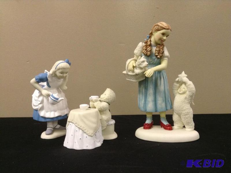 lot 78 image: Wizard of Oz & Tea For Two Snowbabies