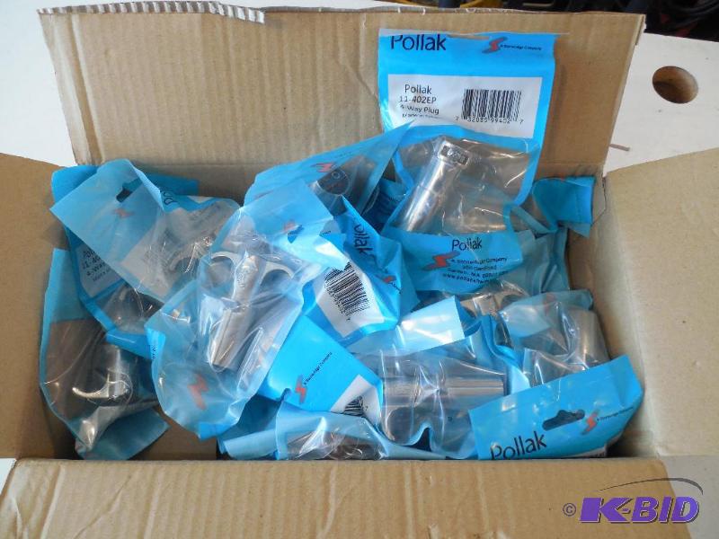 lot 23 image: case of 4 way trailer light plug in adapters 20 ct lot