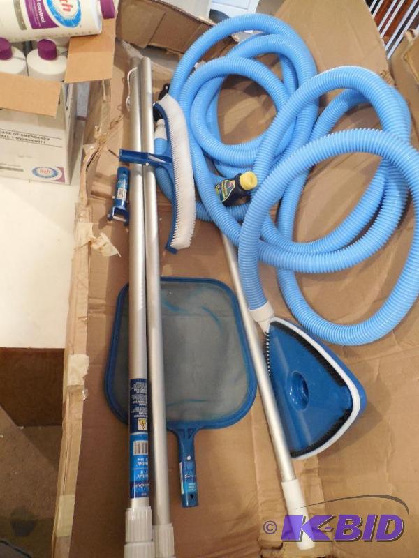 lot 32 image: Pool Cleaning Kit with Cleaner