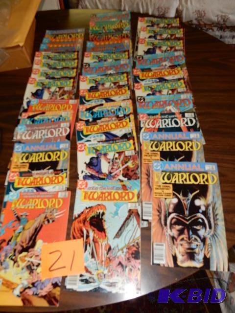 lot 21 image: Large Lot of WARLORD Comics