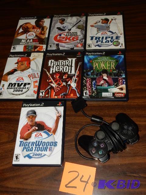 lot 24 image: 7, PlayStation 2 Video Games, Plus Controller