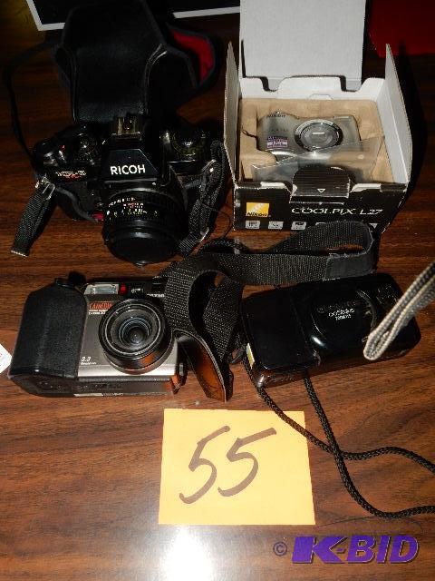 lot 55 image: 4 Cameras, 2, 35mm  2, digital