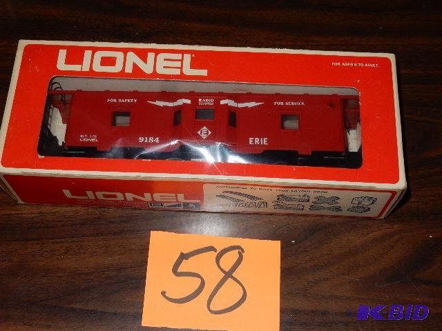 lot 58 image: LIONEL, Erie Bay Window Caboose, 6-9184
