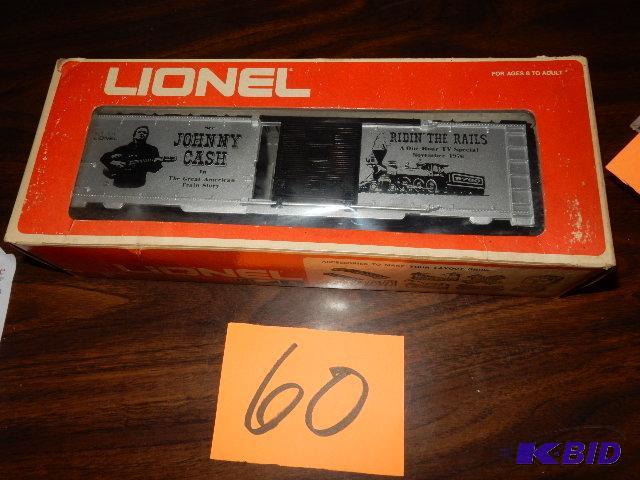 lot 60 image: LIONEL, Johnny Cash Box Car, 6-9780