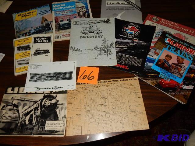lot 66 image: Misc Historical Model Train Publications and Pictures