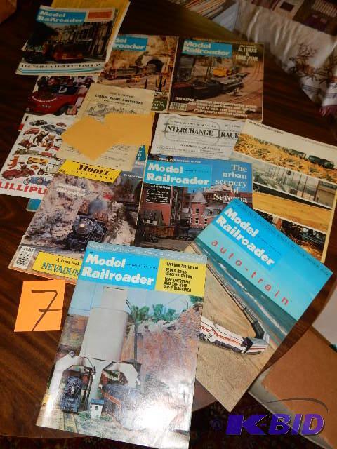 lot 7 image: Lionel and other Model Train related publications.