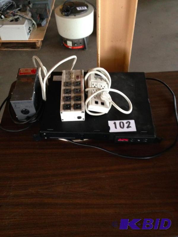 Rack mount APC and other misc. electrical ite...