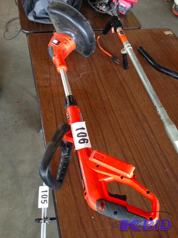 Black &amp Decker cordless weed whip. No bat...
