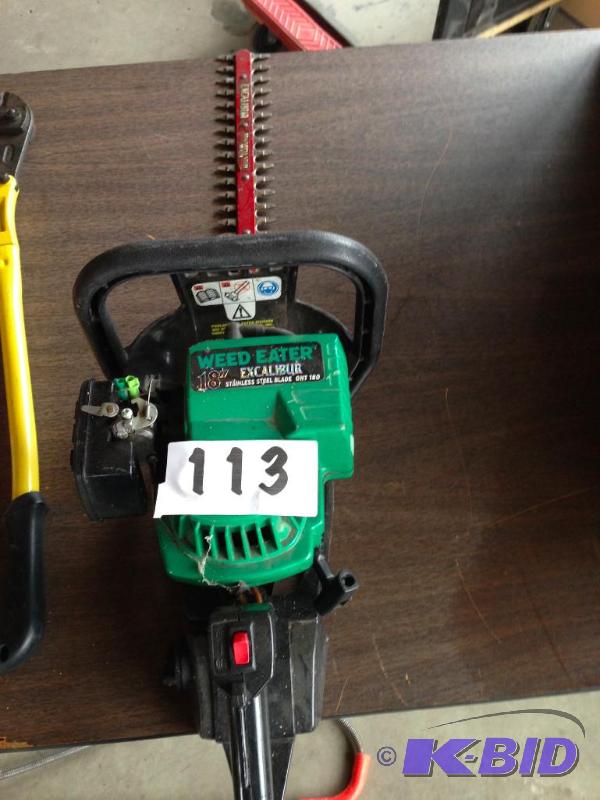 Weed Eater gas powered hedge trimmer....