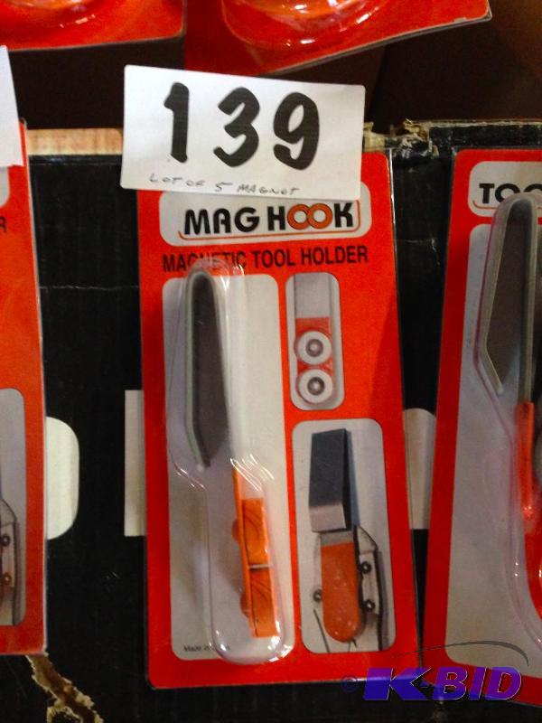 Lot of 5 magnet tool holders. New in retail p...