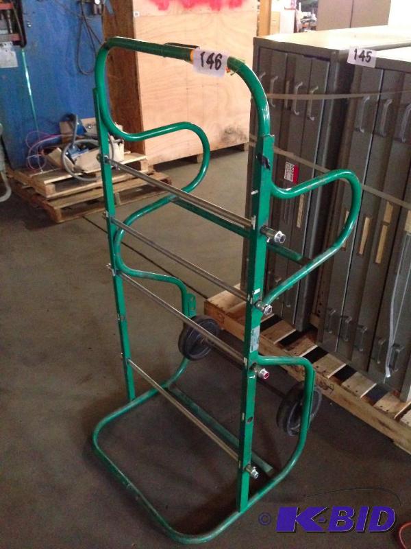 Spool rack on wheels....