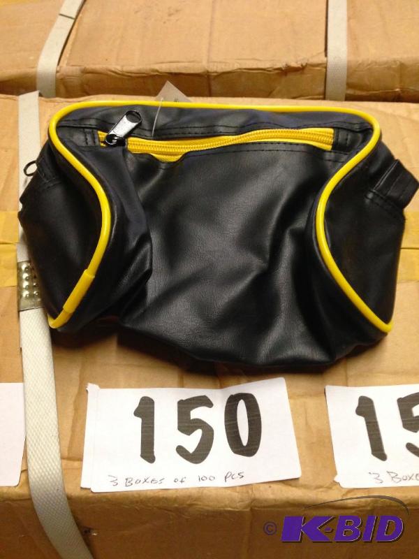 3 boxes of 100 pcs small black zippered pouch...
