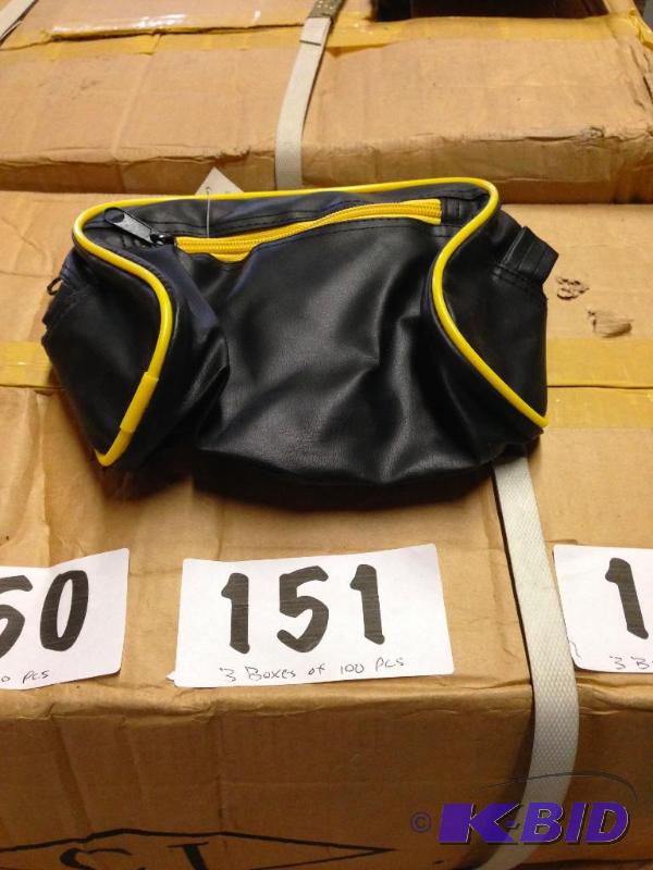 3 boxes of 100 pcs small black zippered pouch...