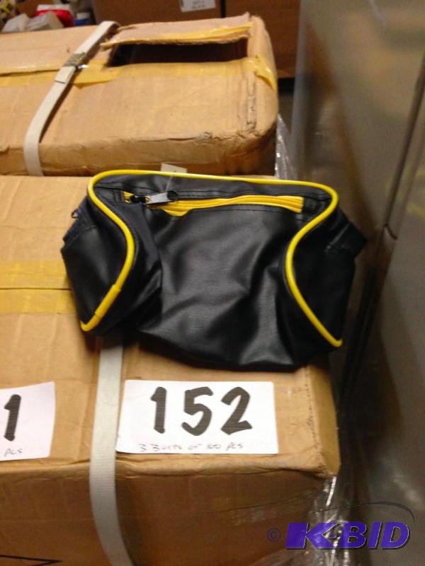 3 boxes of 100 pcs small black zippered pouch...