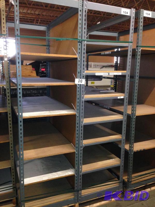 Lot of 2 adjustable parts shelves  racks....