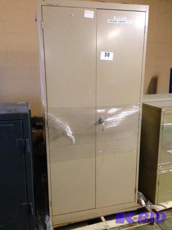 Lot of 2 tall metal cabinets....