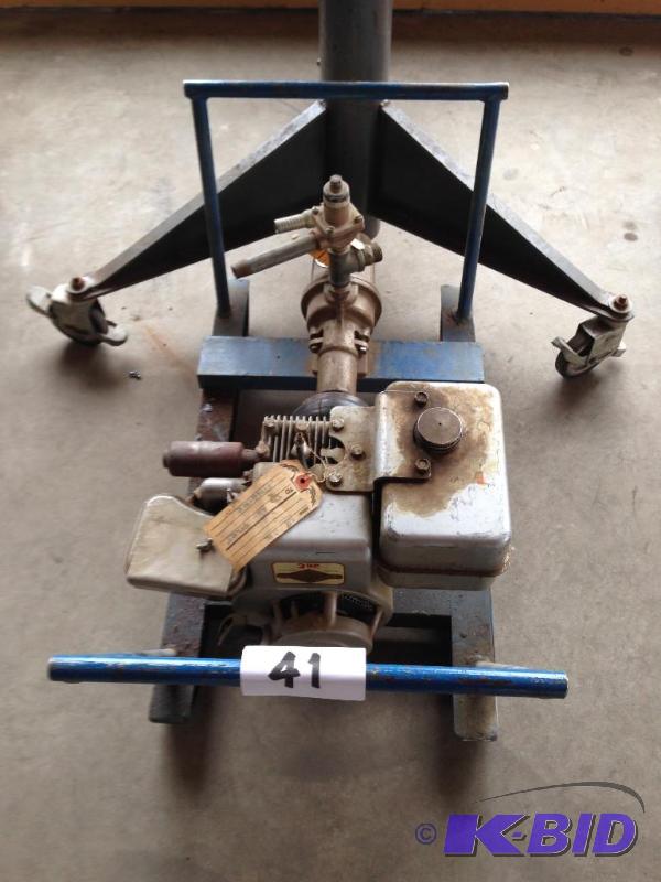 Motor and pump unit....