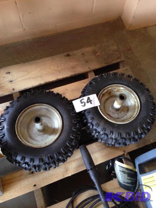 Lot of 2 lawn and garden tires, probably for ...