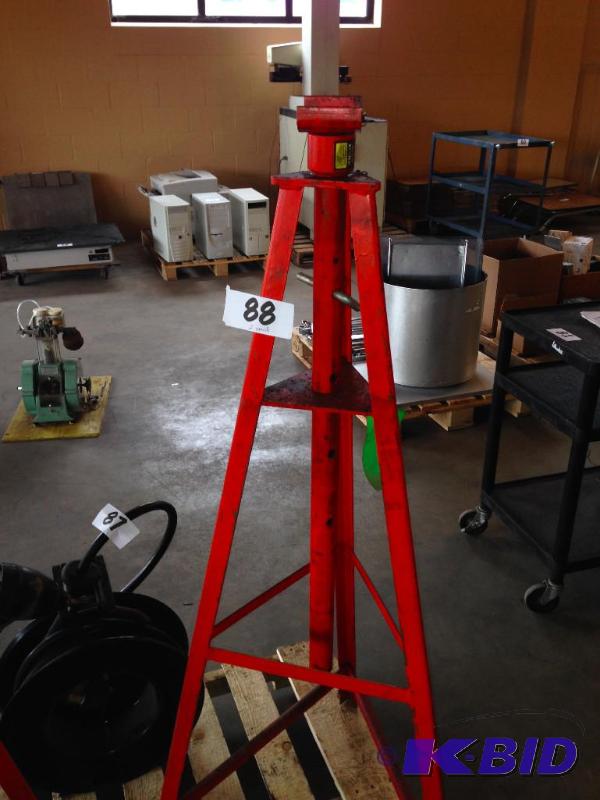 2 tall shop stands....