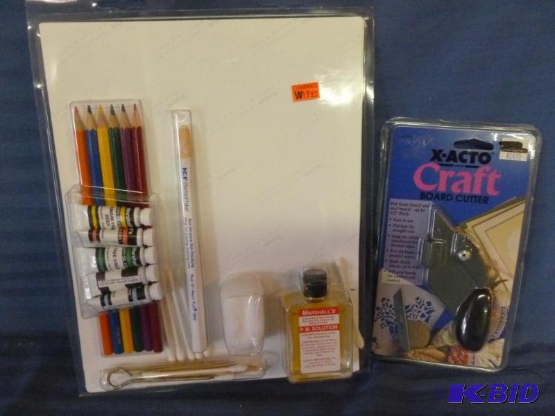 lot 126 image: This lot consists of a X-Acto craft board cut...