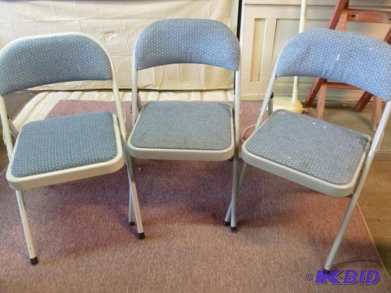 lot 140 image: Lot of three heavy duty padded seat and back ...