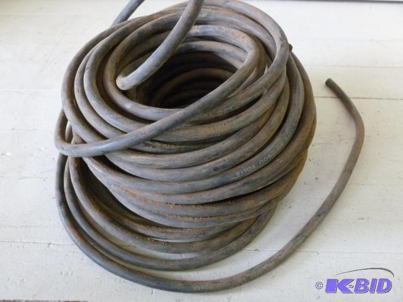 lot 156 image: Large roll of electrical copper wire. ...