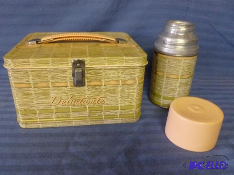 lot 16 image: Vintage Aladdin - Debutante metal lunchbox wi...